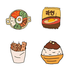 Korean food so cute – LINE Emoji | LINE STORE
