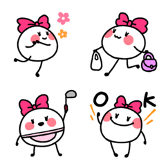 Fluffy & strange creature emoji (girl)