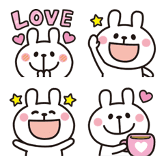 Adult cute rabbits Emoji 13