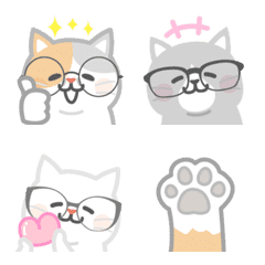 Glasses Cat emoji
