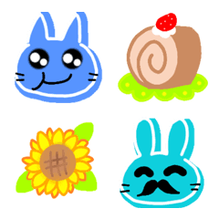 Cute animals Emoji like a cookie 8th.
