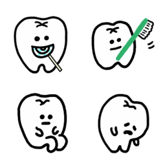 The funny teeth emoji (2) – LINE Emoji | LINE STORE