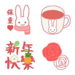 Rabbit and Chinese New Year Emojis