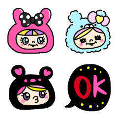 colorful gals-living doll-Emoji-