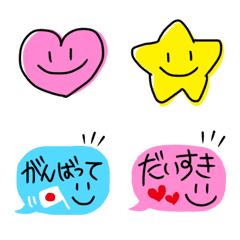 Emoji and speech bubble