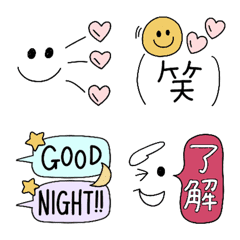 Emoticons and speech bubbles
