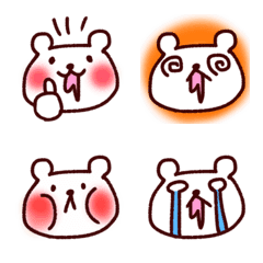 This is a simple and cute bear Emoji