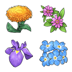 [ Flower5 ] Emoji unit set of all
