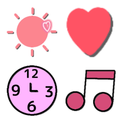 Cute Emoji full of pink