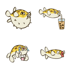 Puffy the puffer fish emoji