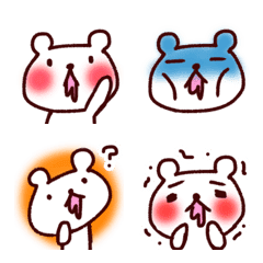 This is a simple and cute bear Emoji.2