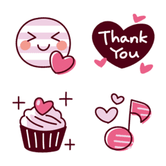 Ruby chocolate color stripes Emoji 2