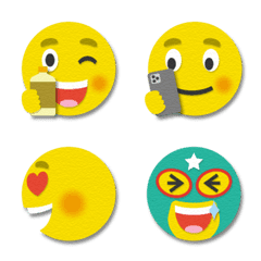 papercut art smiley emoji part 2