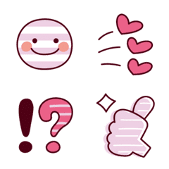 Ruby chocolate color stripes Emoji 1