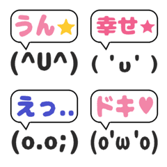Japanese emoji with emoticons(2)