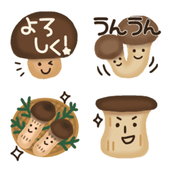 A mushroom emoji