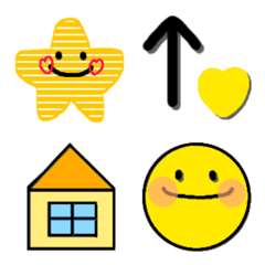 Cute yellow Emoji