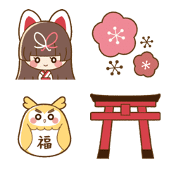 Satchan&Fukurou's Auspicious Emoji