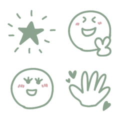 Simple emoji green