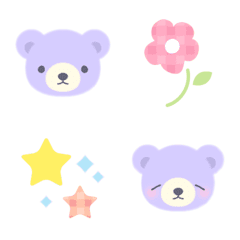 lavender-colored bear