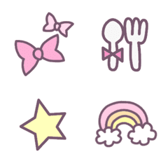 simple*cute*pastel emoji