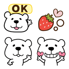 Kumasuke emoji with text