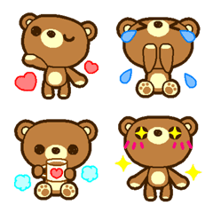teddybear in poses emoji
