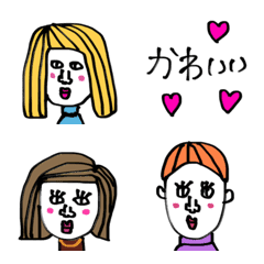 Surreal girls Emoji