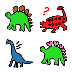 Pretty dinosaur emojis for daily life