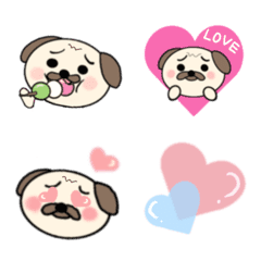 Spring pug boo-chan emoji