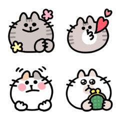 Various patterns of cat emoji