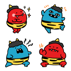 Funny demon emoji