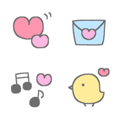 Everyday cute lovely emoji