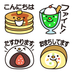 Convenient Emoji of sweets with text