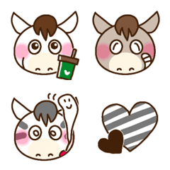 Horses and zebras emoji for everyday use