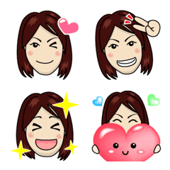 YOSSAN's "Active girl" emoji