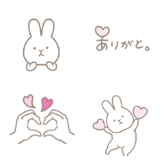 rabbit and love and heart.