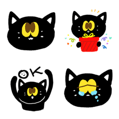 Black cat BAM's emoji