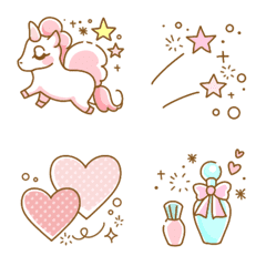 Pink, heart and girly! Cute emoji