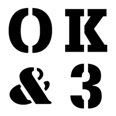 Stencil style Emoji