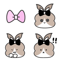 USAA emoji rabbit B No.1