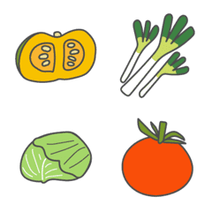 Daily cute vegetables -Vege Emoji-