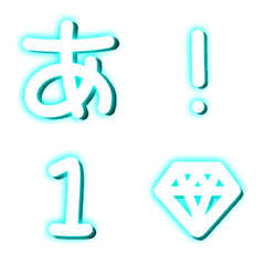 Neon sign letters + emoji(Japanese)