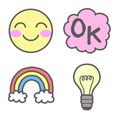 Easy-to-use and cute pastel emoji