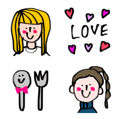 girls cute Emoji