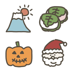 A variety of events emoji