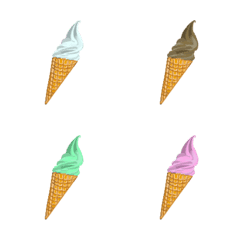 naisouya soft serve ice cream Emoji