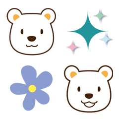 Simple polar Bear emoji.