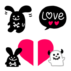 Rock rabbit and skull /heart