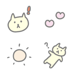 Simple emoji of cat